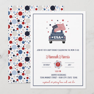 Patriotic Baby Shower Invitation