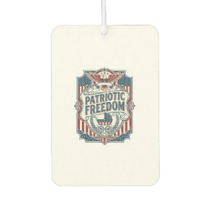 Patriotic Baby Shower Vector Graphic Tee Car Air Freshener