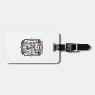 Patriotic Baby Shower Vector Graphic Tee Luggage Tag