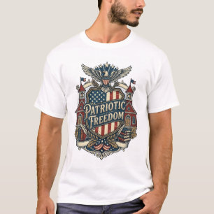 Patriotic Back to School Vector Graphic Tee