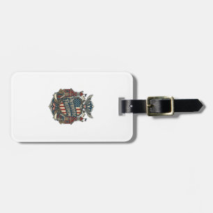 Patriotic Back to School Vector Graphic Tee Luggage Tag