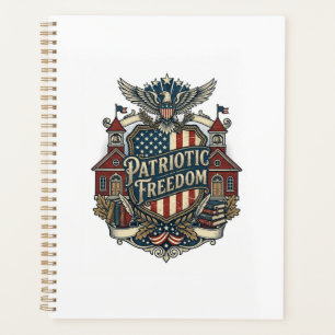Patriotic Back to School Vector Graphic Tee Planner