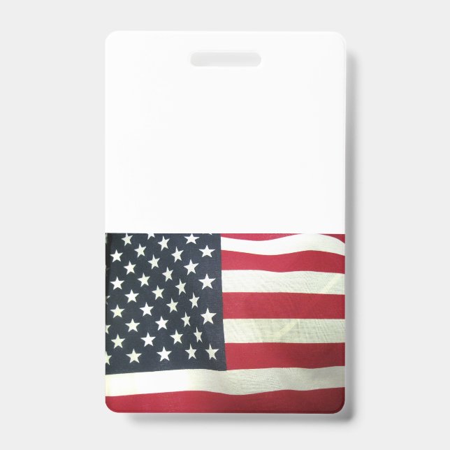 Patriotic Badge ID Badge (Front)