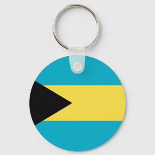 Patriotic Bahamian Flag Key Ring