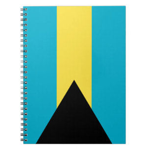 Patriotic Bahamian Flag Notebook