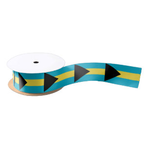 Patriotic Bahamian Flag Satin Ribbon