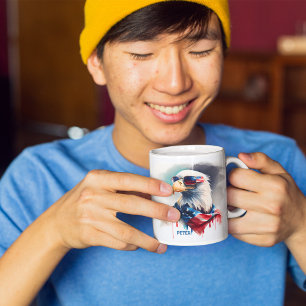 Patriotic Bald Eagle 4th Of July Coffee Mug