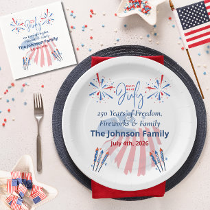 Patriotic Bald Eagle America 250th 4th of July Napkin