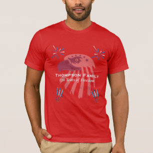 Patriotic Bald Eagle America 250th 4th of July T-Shirt
