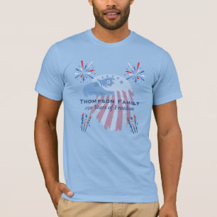 Patriotic Bald Eagle America 250th 4th of July T-Shirt