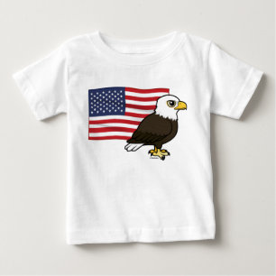 Patriotic Bald Eagle Baby T-Shirt
