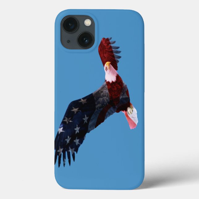 Patriotic Bald Eagle Flag iPad Air Case (Back)