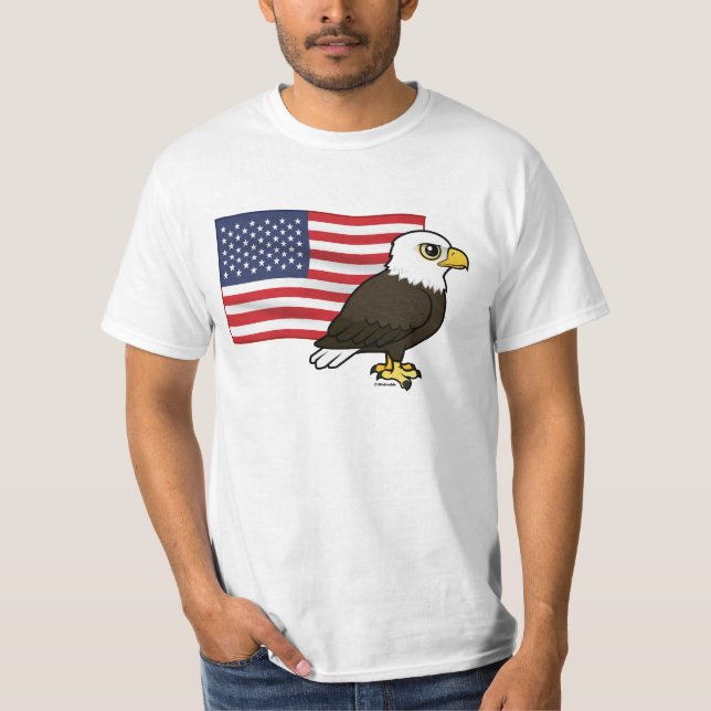 Patriotic Bald Eagle T-Shirt (Front)