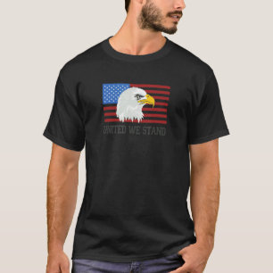 Patriotic Bald Eagle United We Stand America T-Shirt