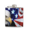 Patriotic Bald Eagle with American Flag