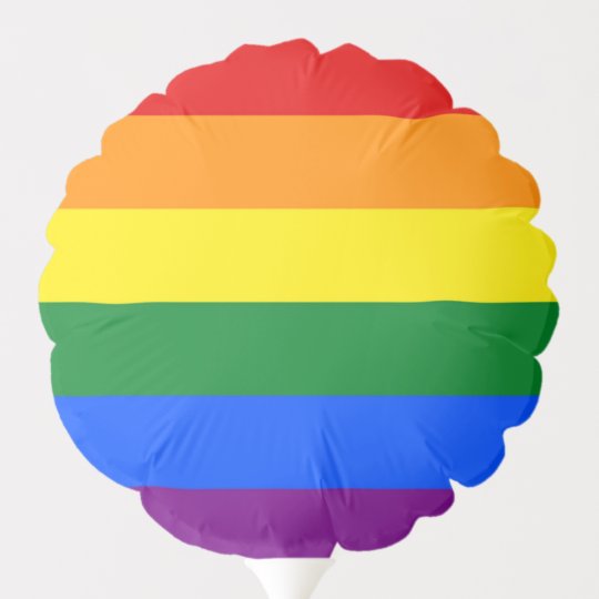 Patriotic balloon with Pride Rainbow flag of LGBT | Zazzle.co.uk