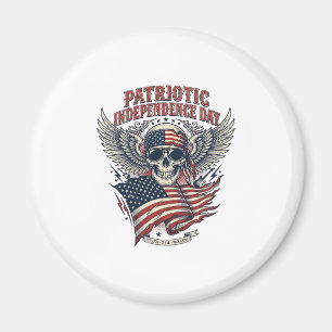 Patriotic Bandana Rocker Old Glory Music Rock Meta Magnet