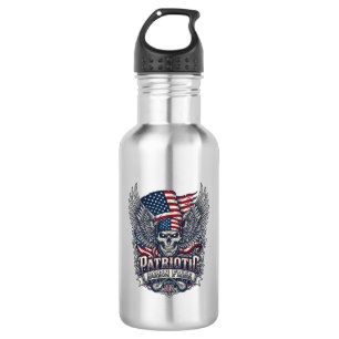 Patriotic Bandanna Rocker Old Glory Music Rock Met 532 Ml Water Bottle