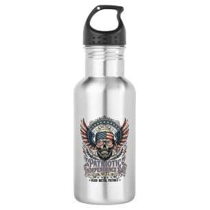 Patriotic Bandanna Rocker Old Glory Music Rock Met 532 Ml Water Bottle