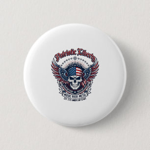 Patriotic Bandanna Rocker Old Glory Music Rock Met 6 Cm Round Badge
