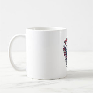 Patriotic Bandanna Rocker Old Glory Music Rock Met Coffee Mug
