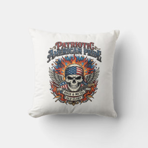 Patriotic Bandanna Rocker Old Glory Music Rock Met Cushion