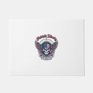 Patriotic Bandanna Rocker Old Glory Music Rock Met Doormat