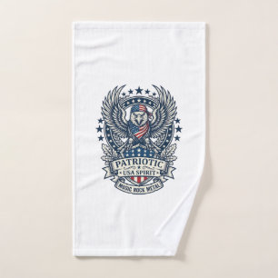 Patriotic Bandanna Rocker Old Glory Music Rock Met Hand Towel