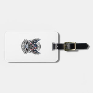 Patriotic Bandanna Rocker Old Glory Music Rock Met Luggage Tag