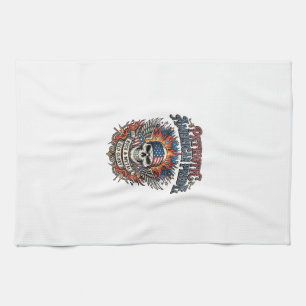 Patriotic Bandanna Rocker Old Glory Music Rock Met Tea Towel