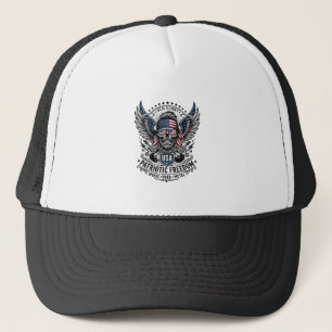 Patriotic Bandanna Rocker Old Glory Music Rock Met Trucker Hat