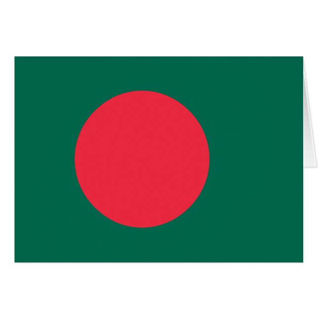 Patriotic Bangladeshi Flag (Front Horizontal)