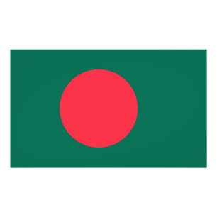 Patriotic Bangladeshi Flag Photo Print