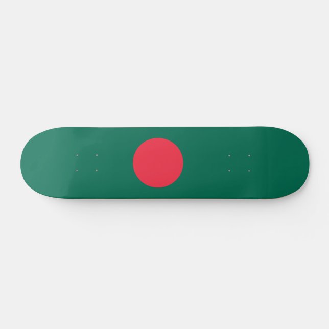 Patriotic Bangladeshi Flag Skateboard (Horz)