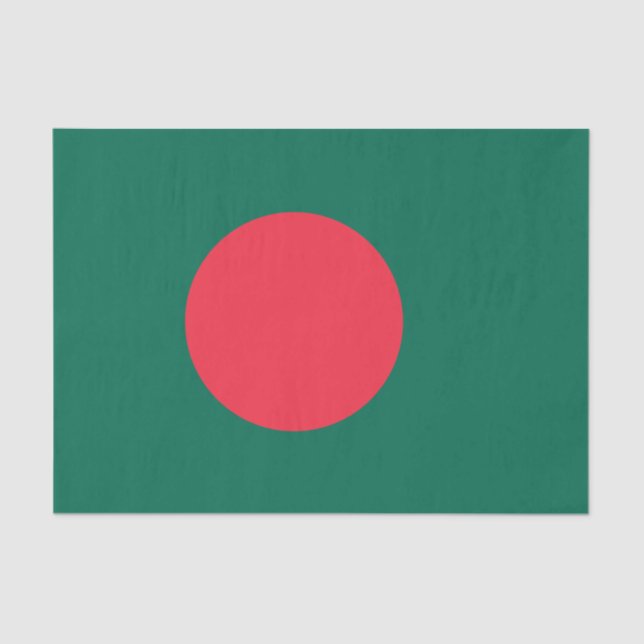 Patriotic Bangladeshi Flag Tissue Paper (Front)