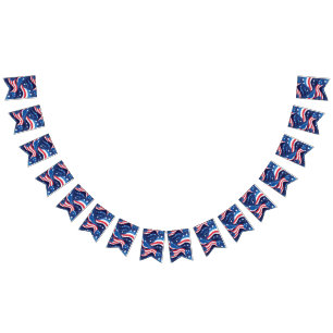 Patriotic Banner Flags