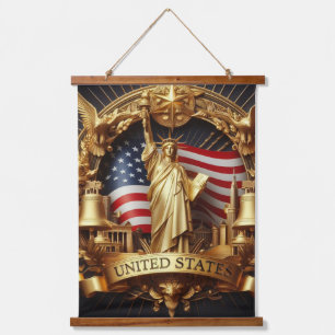 Patriotic Banner Tapestry