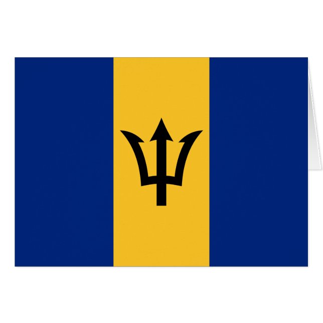 Patriotic Barbados Flag (Front Horizontal)
