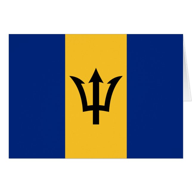 Patriotic Barbados Flag (Front Horizontal)