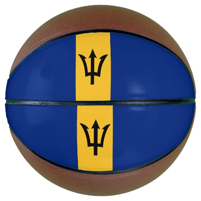 Patriotic Barbados Flag Basketball (Front)
