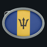 Patriotic Barbados Flag Belt Buckle<br><div class="desc">The national flag of Barbados.</div>