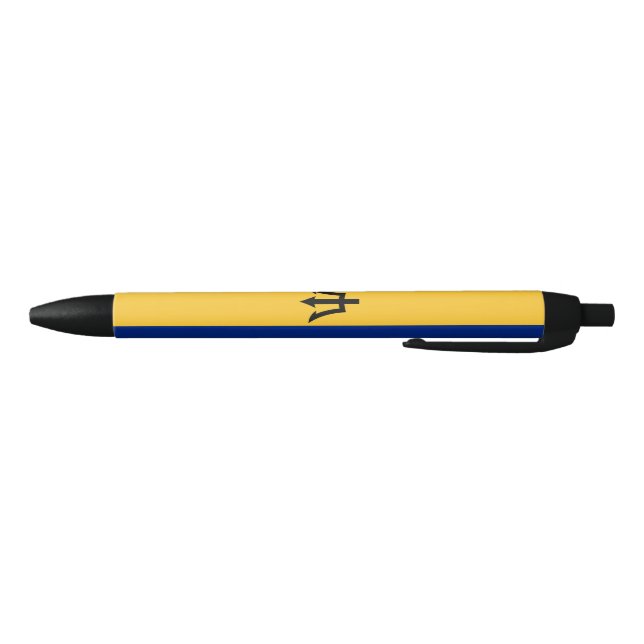 Patriotic Barbados Flag Blue Ink Pen (Bottom)