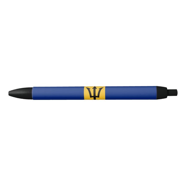 Patriotic Barbados Flag Blue Ink Pen (Front)