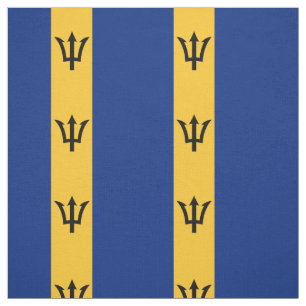 Patriotic Barbados Flag Fabric