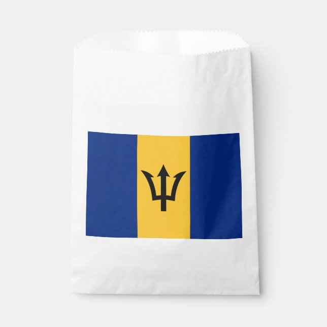 Patriotic Barbados Flag Favour Bags (Front)