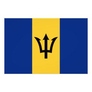 Patriotic Barbados Flag Photo Print