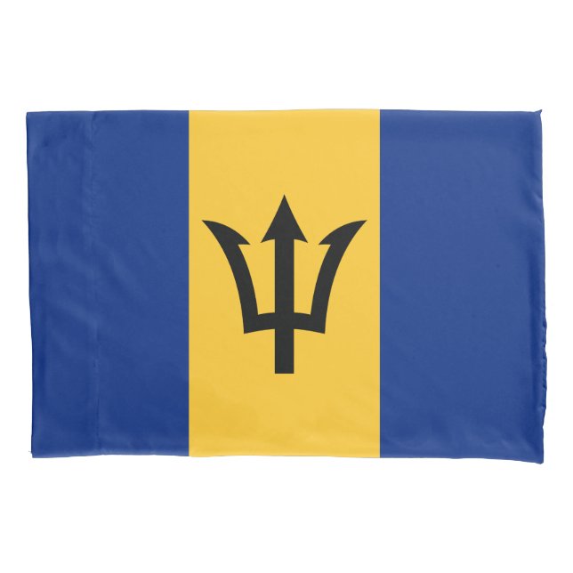 Patriotic Barbados Flag Pillowcase (Front)