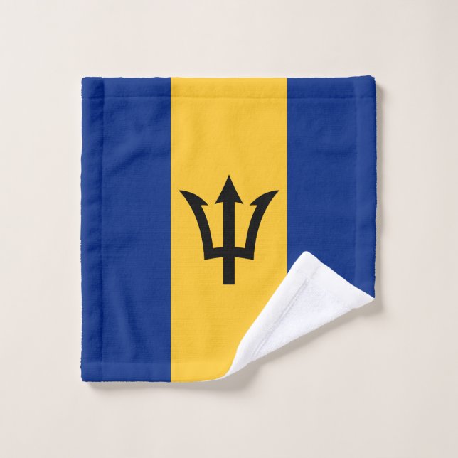 Patriotic Barbados Flag Wash Cloth (Wash Cloth)
