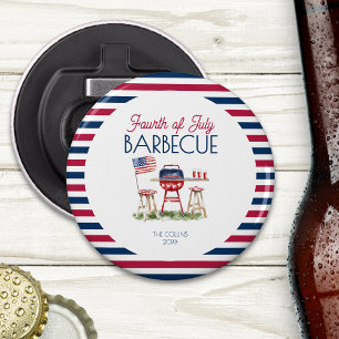 Patriotic Barbecue Flag 4th of July Summer Party Bottle Opener