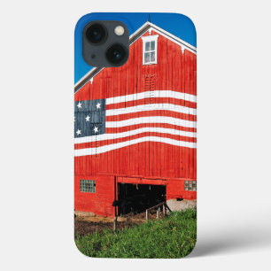 Patriotic Barn iPhone 13 Case